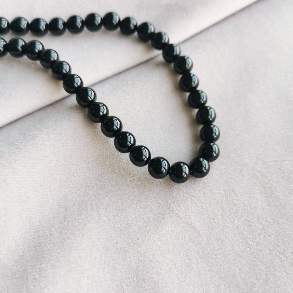6mm | Black Onxy Agate Round Beads DIY